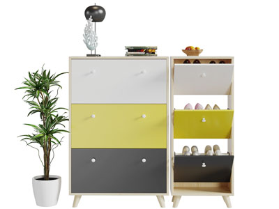 北欧实木玄关鞋柜