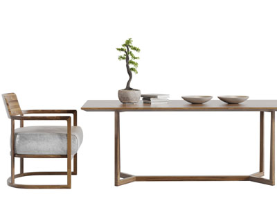 新中式实木茶桌椅组合