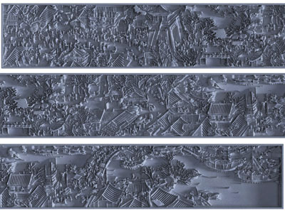 中式浮雕墙饰挂件