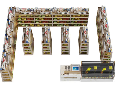 生鲜超市便利店门头