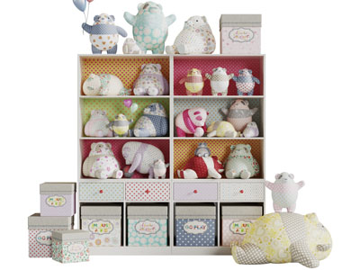 儿童玩偶玩具装饰收纳架