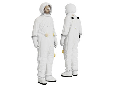 身穿宇航服的太空人