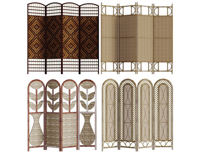 东南亚花纹的屏风