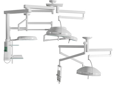 吊式手术灯3d模型 吊式手术灯