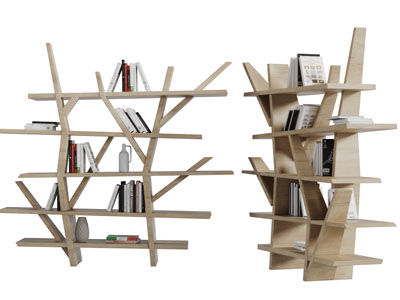 北欧实木装饰架