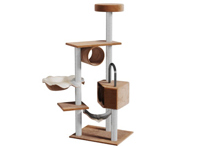 现代猫房子猫爬架