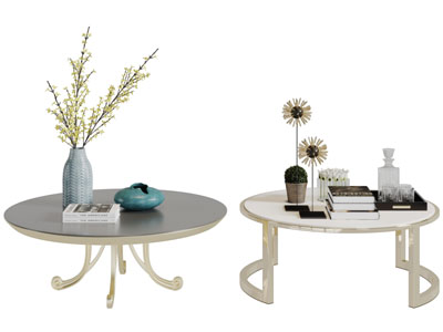 新中式圆形茶几