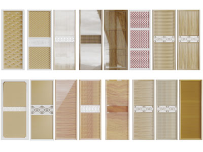 现代拼接花纹的衣柜柜门