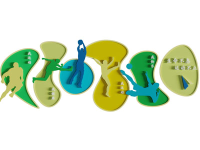 社区文化宣传背景墙3d模型 社区文化宣传背景墙