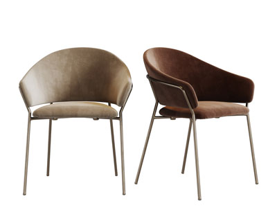 现代轻奢布艺休闲椅子