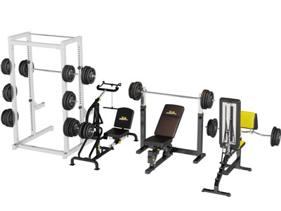 现代健身房举重器体育设备3d模型 现代健身房举重器体育设备