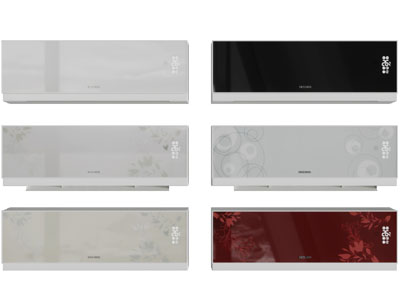 墙面壁挂式不同图案的空调