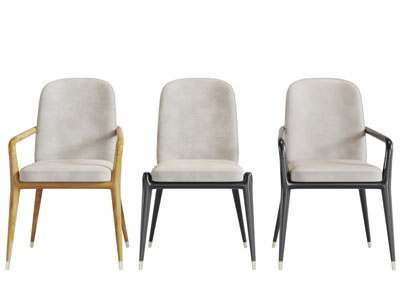 新中式布艺休闲椅子