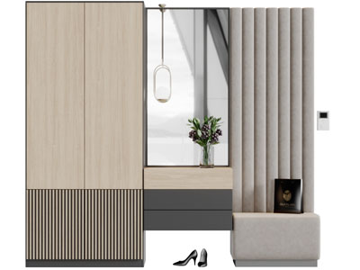 现代玄关装饰鞋柜