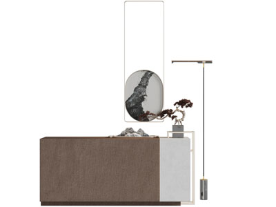 新中式玄关柜边柜