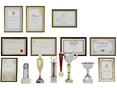 各种奖杯奖牌奖状3d模型 各种奖杯奖牌奖状