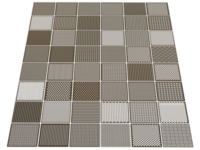 现代方形地面拼花