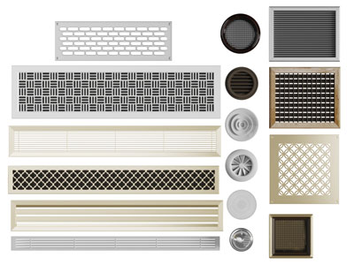 新中式长方形圆形空调出风口