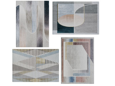 现代抽象图案的地毯3d模型 现代抽象图案的地毯