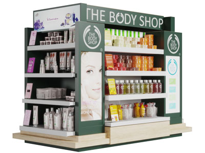 超市商场化妆品货架展柜