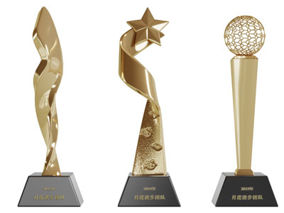 现代公司奖杯奖牌3d模型 现代公司奖杯奖牌