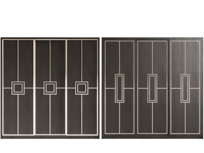 新中式六扇门衣柜