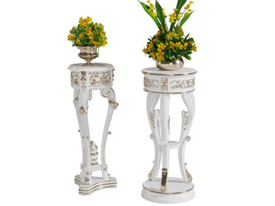 欧式雕花花架盆栽植物