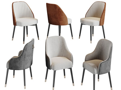 现代布艺休闲椅子餐椅