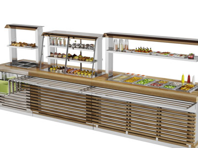 餐厅凉菜水果糕点保鲜柜展柜