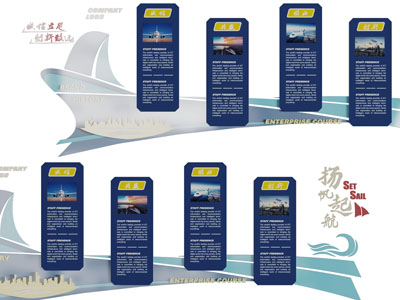 企业文化宣传背景墙3d模型 企业文化宣传背景墙