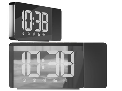 黑色带数字的电子闹钟3d模型 黑色带数字的电子闹钟