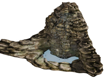 中式假山瀑布水景园艺小品