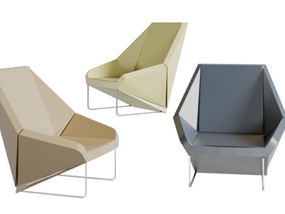 后现代抽象几何造型的单人沙发3d模型 后现代抽象几何造型的单人沙发