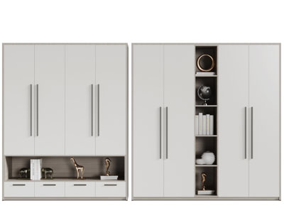 现代装饰镂空收纳的衣柜