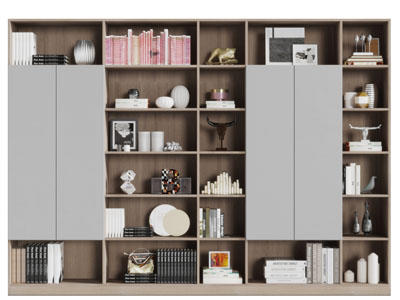 现代实木装饰柜