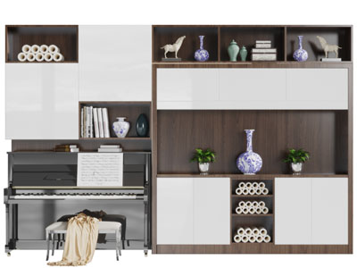 北欧钢琴装饰柜