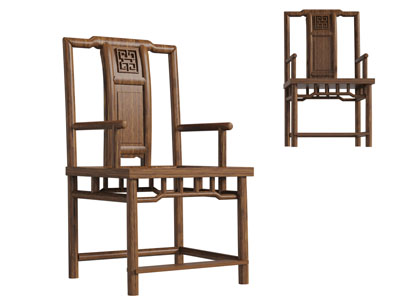 中式实木扶手椅