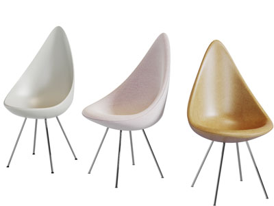 现代水滴造型的休闲椅子