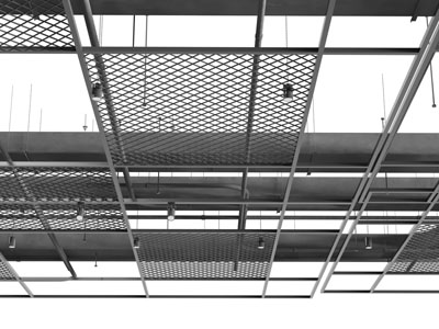 工业风装饰金属网的天花吊顶