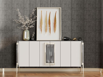 现代轻奢玄关柜边柜