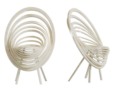 现代套环镂空休闲椅子