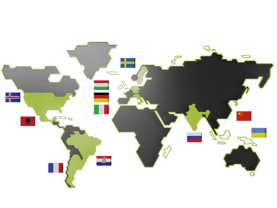 现代地图墙饰挂件