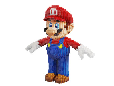 现代儿童塑料颗粒积木拼接玛丽玩具