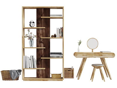 新中式实木装饰收纳柜梳妆台