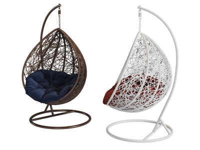 网状装饰的吊椅