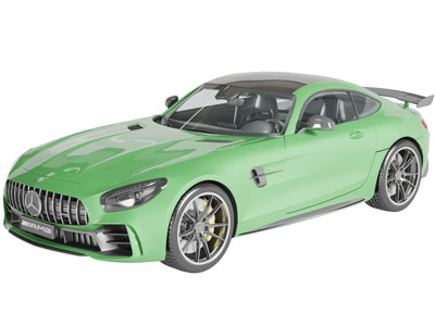 现代绿色的奔驰汽车3d模型 现代绿色的奔驰汽车