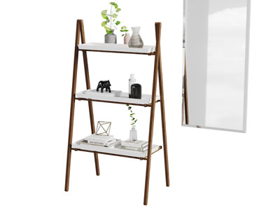 北欧实木梯形收纳架