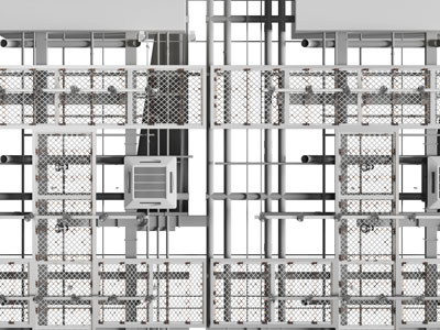 工业风管道天花吊顶