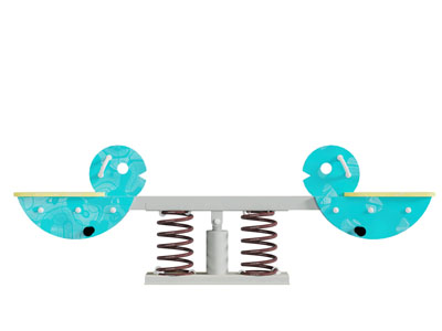 现代儿童跷跷板游乐设备3d模型 现代儿童跷跷板游乐设备