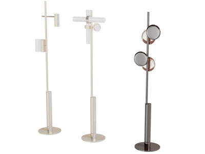 新中式多头落地灯